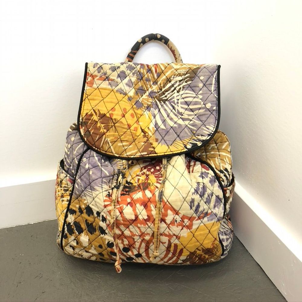 Vera Bradley Quilted Fabric Pattered Backpack